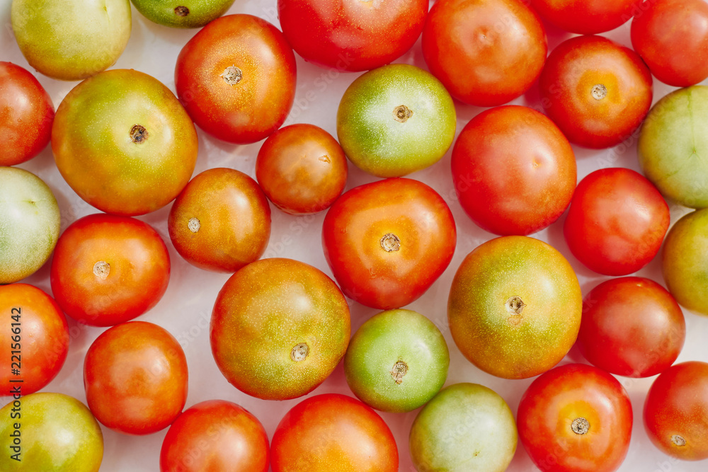 Group of multicolored cherry tomatoes Group of multicolored cherry tomatoes