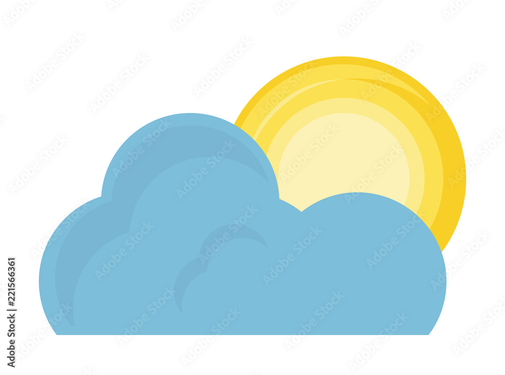 cloud and sun icon cloud and sun icon