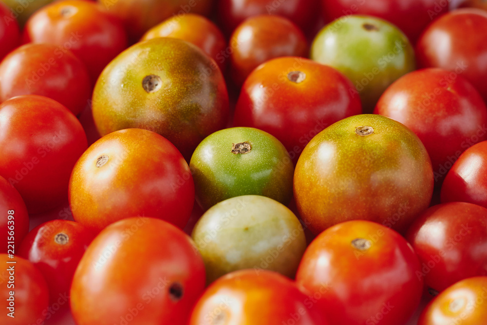 Group of multicolored cherry tomatoes Group of multicolored cherry tomatoes