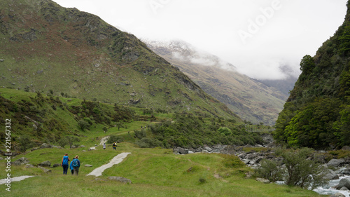 On the way to Rob Roy´s glacier in Mount Aspiring national park, New Zealand photo