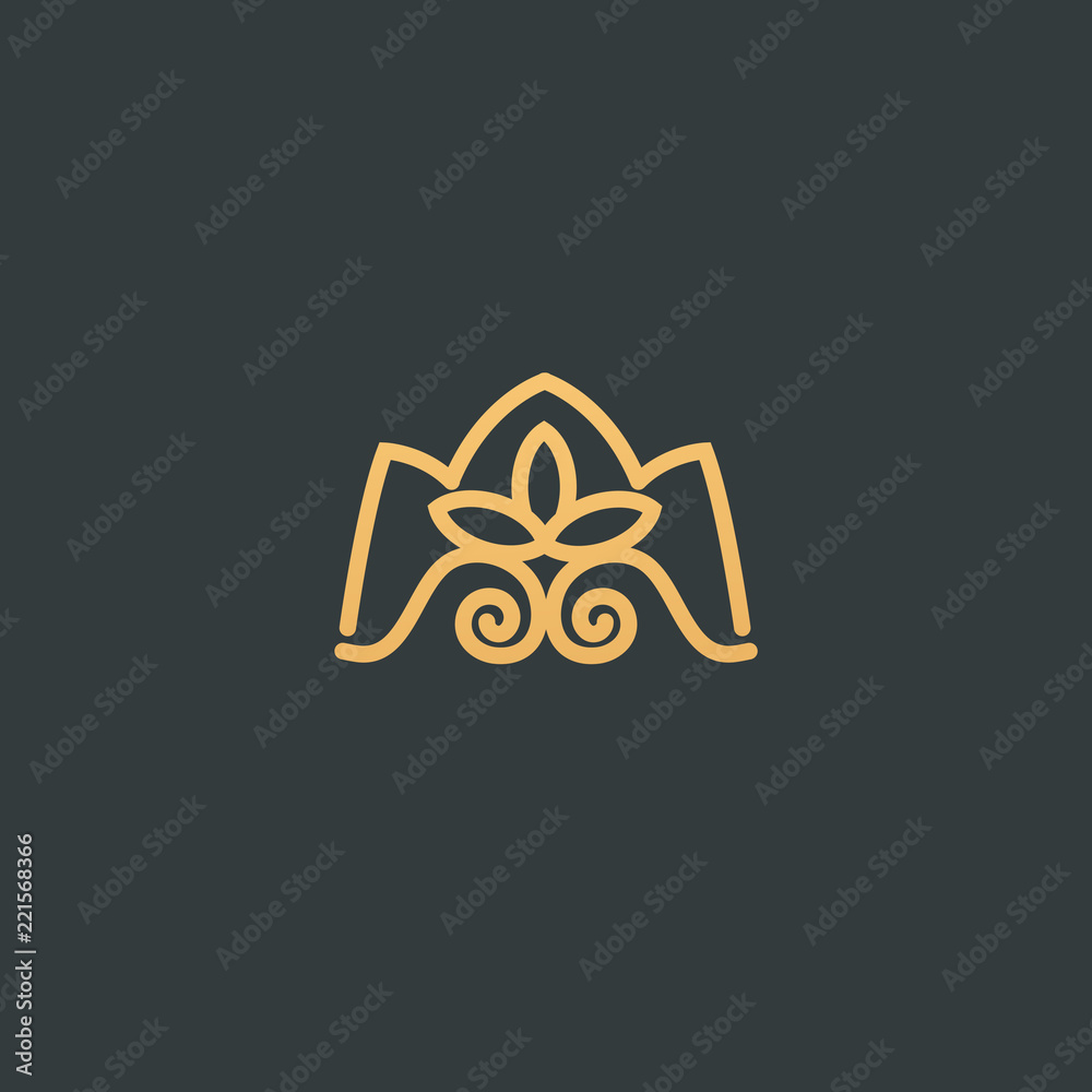 Abstract vetor crown logo vector design. Sign for beauty salon, elite accessories, jewelry, hotels, spa, wedding. Vintage decorative icon qween, king, princess. Abstract vetor crown logo vector design. Sign for beauty salon, elite accessories, jewelry, hotels, spa, wedding. Vintage decorative icon qween, king, princess.