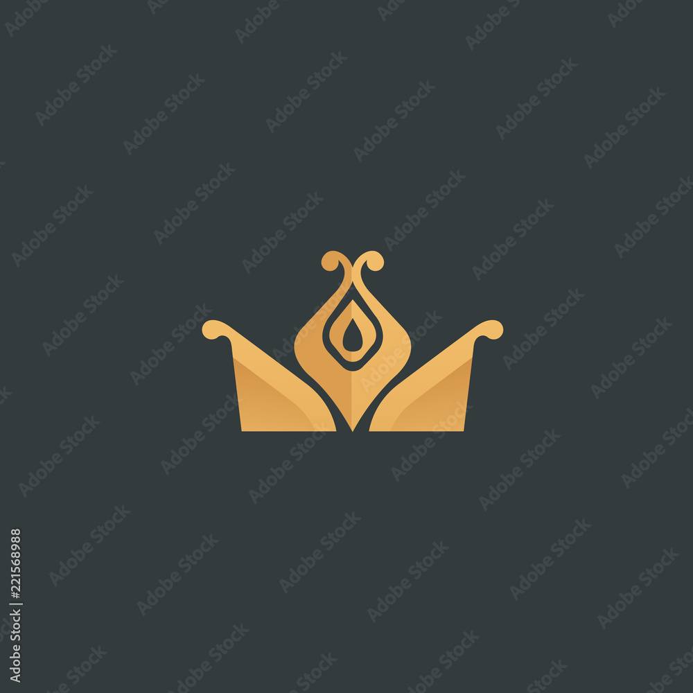 Abstract vetor crown logo vector design. Sign for beauty salon, elite accessories, jewelry, hotels, spa, wedding. Vintage decorative icon qween, king, princess. Abstract vetor crown logo vector design. Sign for beauty salon, elite accessories, jewelry, hotels, spa, wedding. Vintage decorative icon qween, king, princess.