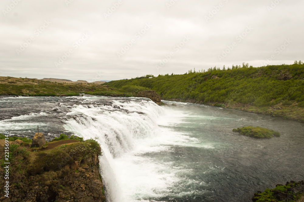 Vatnsleysufoss or Faxi waterfall (Faxafoss), Iceland