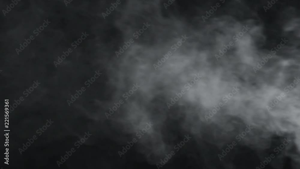 slow motion vapor steam from right side over black background slow motion vapor steam from right side over black background
