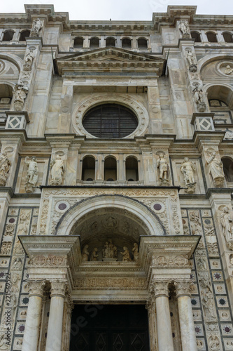Details of the cathedral of Certosa di Pavia Carthusian Monastery, Pavia, Lombardy, Italy