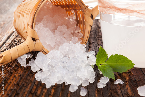Tibi crystals in little basket
