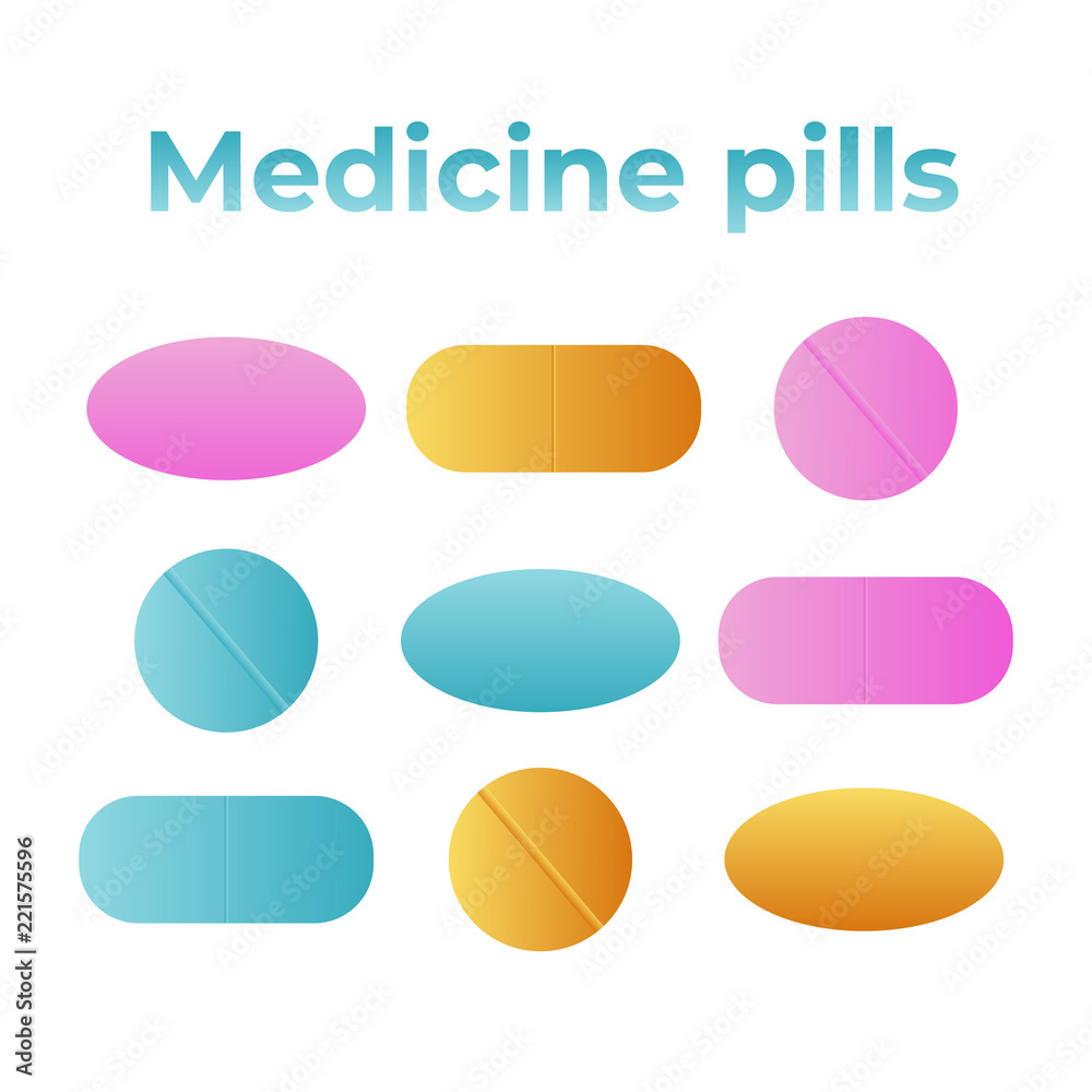 Medicine pills. Drugs vector. Antibiotic and vitamin pill. Pharmaceutical pill vector Medicine pills. Drugs vector. Antibiotic and vitamin pill. Pharmaceutical pill vector