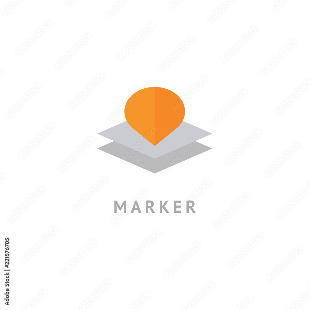 Map marker icon. Vector flat style illustration location pin logotype design. Location pin navigation logo template. Logo concept of navigator, guide, , booking hotel, Rent a Car, travel application. Map marker icon. Vector flat style illustration location pin logotype design. Location pin navigation logo template. Logo concept of navigator, guide, , booking hotel, Rent a Car, travel application.