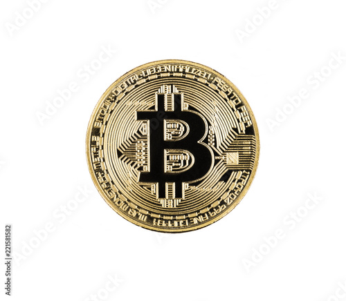 Bitcoin Isolated on White
