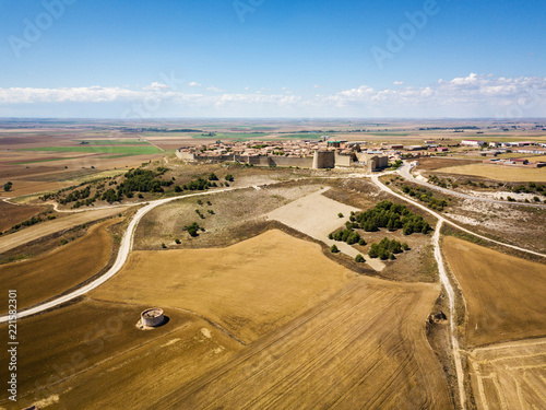 Aerial view of Urueña in Spain