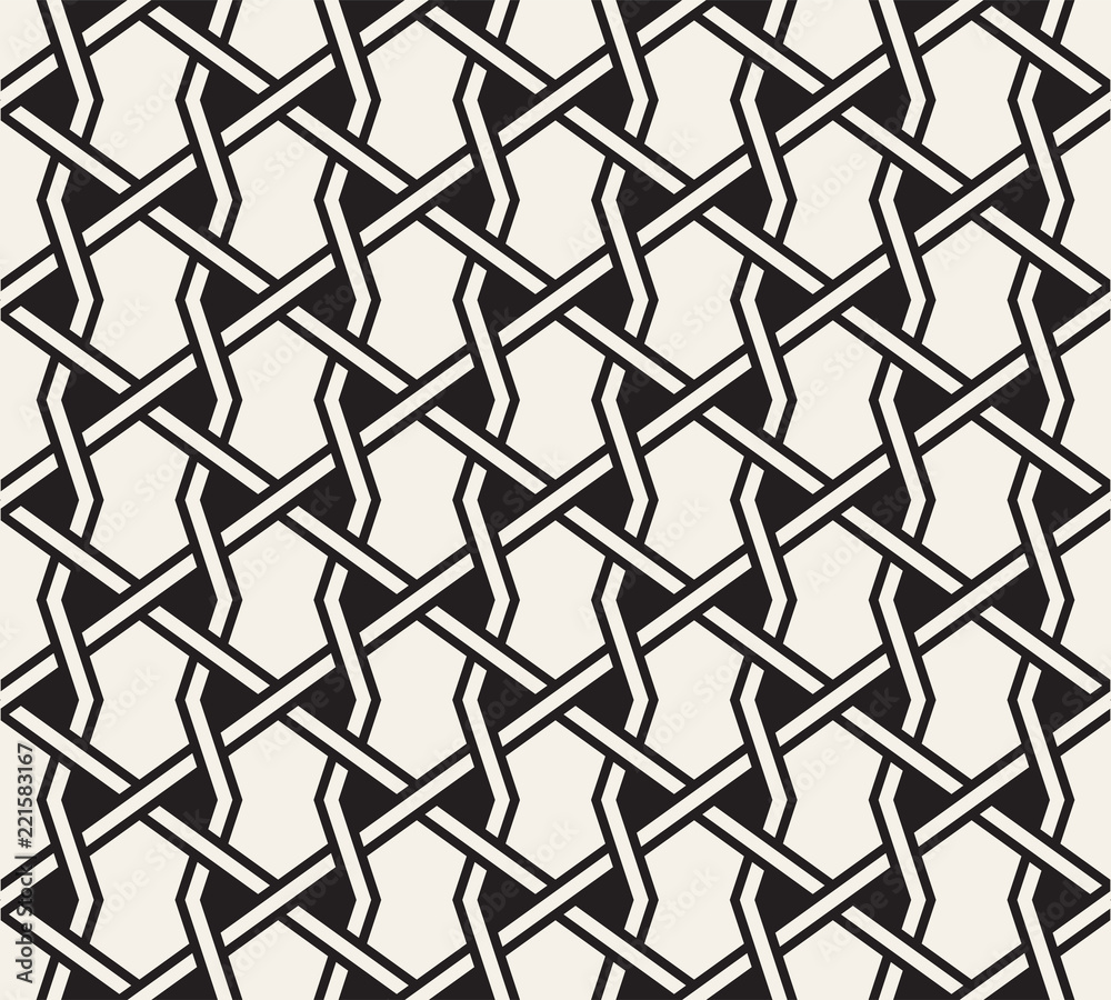 Vector seamless pattern. Modern stylish abstract texture. Repeating geometric tiles
