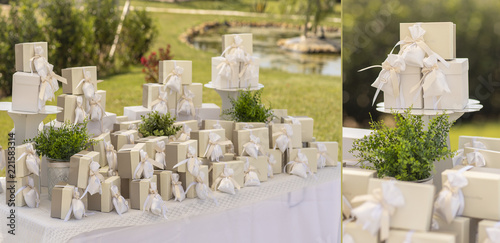 Foto wedding, present, gift, detail, party, bomboniera, bomboniere, ceremony, baptism