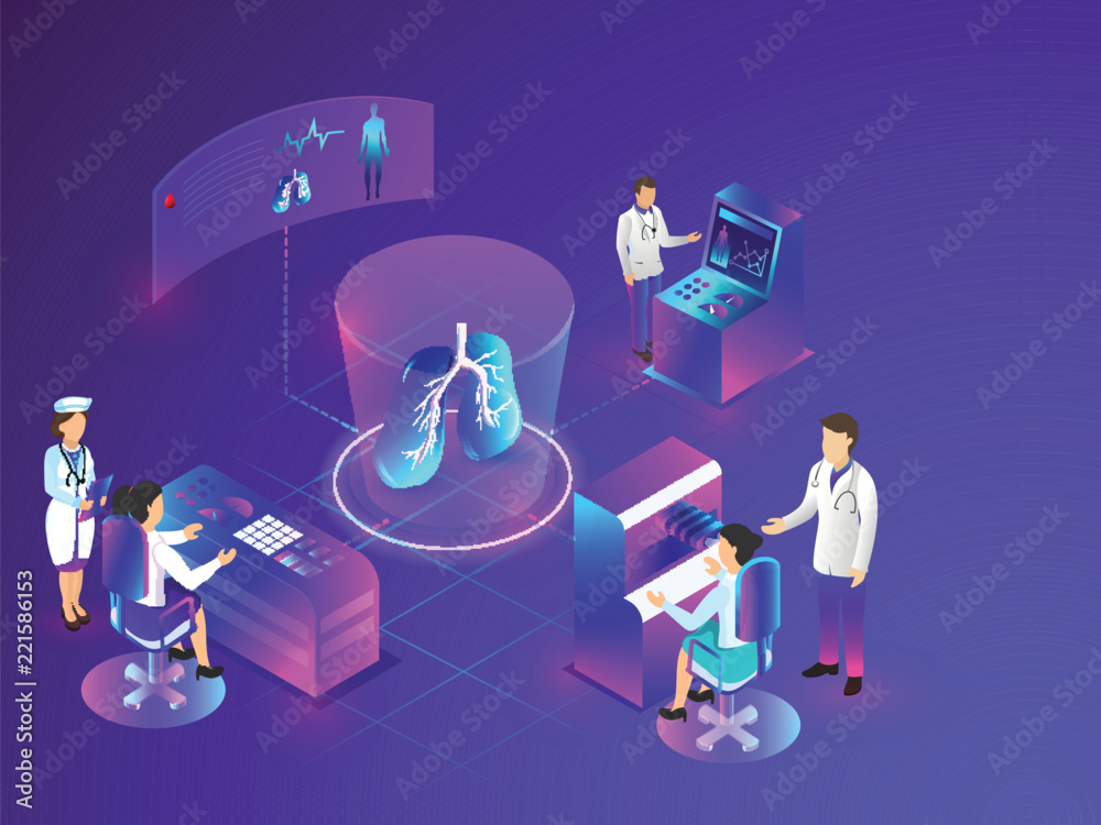 Different health care equipments and checkup platform like eye checkup ...