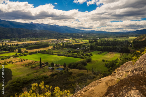 The valley of El Bolson in argentinian patagonia.dng