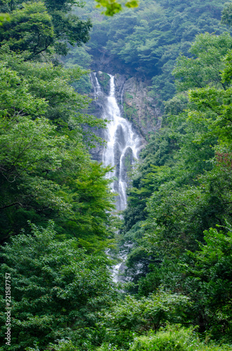 神庭の滝、湿度の高い夏の終わりの午後