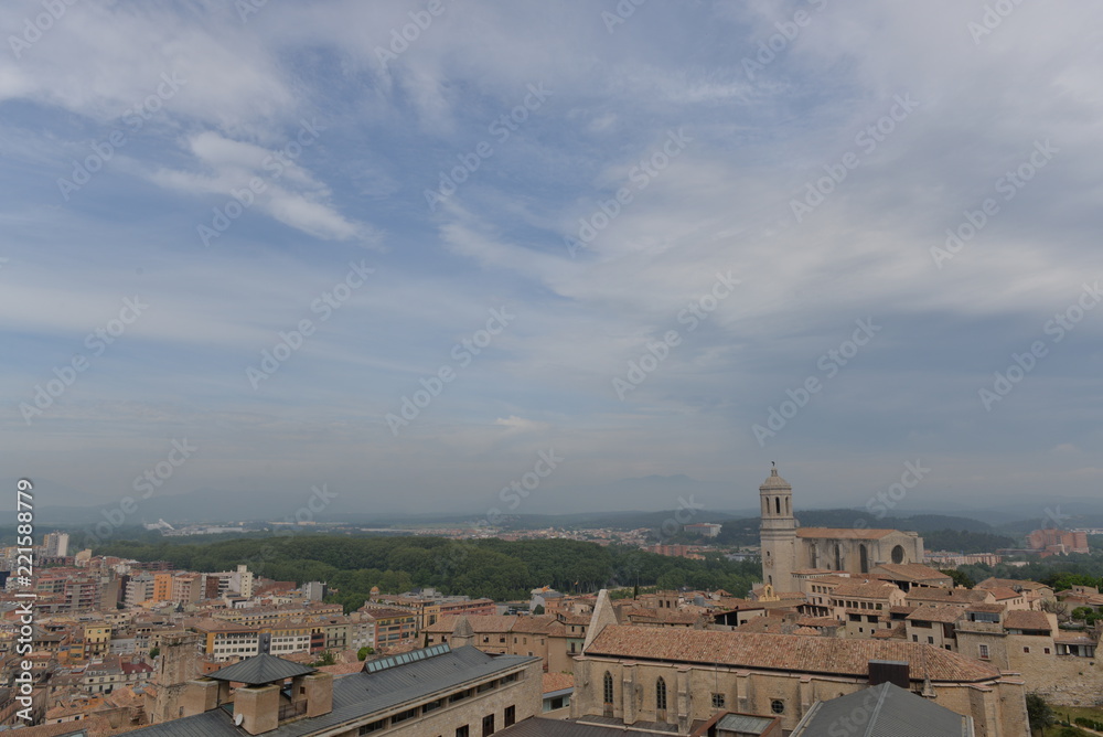 Obraz premium gironaジローナのパノラマ