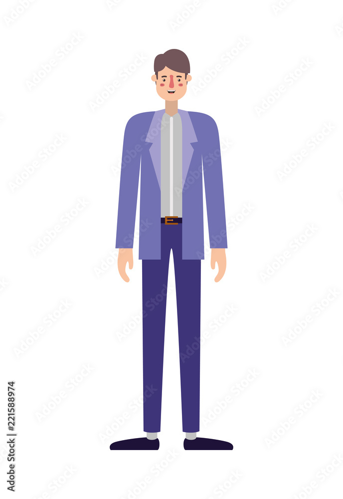 young man avatar character young man avatar character
