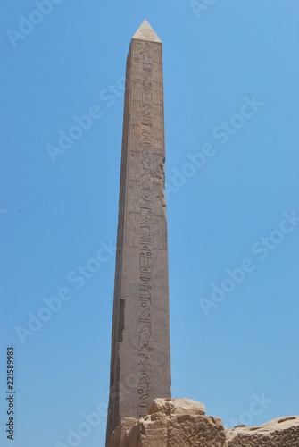Obelisk at the Karnak Temple, Luxor, Egypt