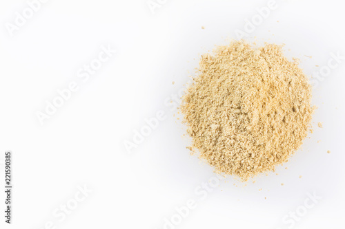 Ginger powder finely ground. Zingiber officinale
