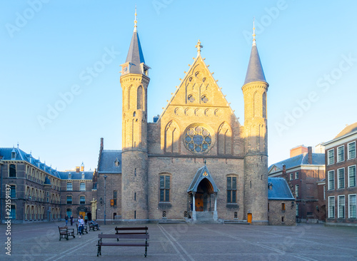 Riderzaal of Binnenhof - Dutch Parliamentat facadet, The Hague, Holland © neirfy