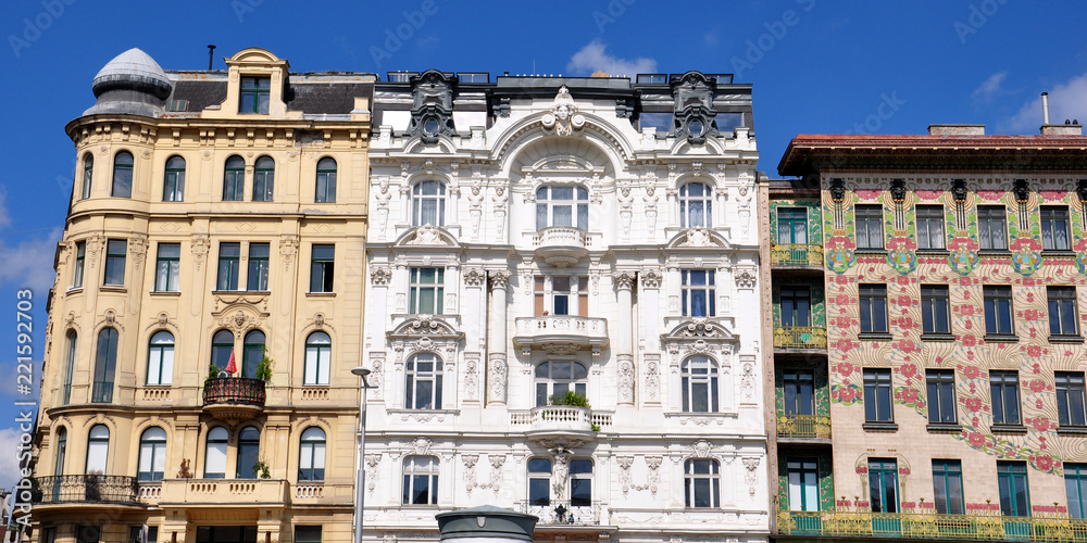 Obraz premium Zinshäuser in Wien