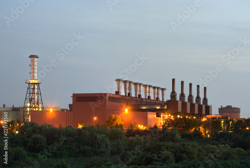 Steel Plant In The Evening