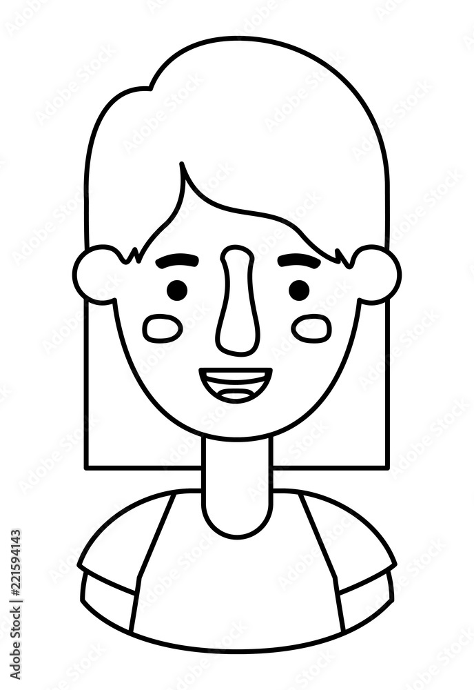 beautiful and young woman character beautiful and young woman character