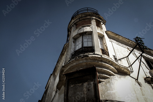 Old Classic Building, an unused old building in the centre of the city, Fez, Morocco