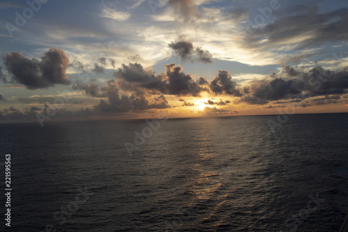 Sunset over the ocean © Ramon