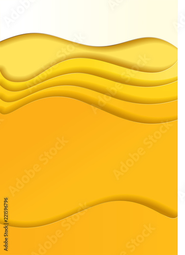 oktoberfest beer festival cut paper background
