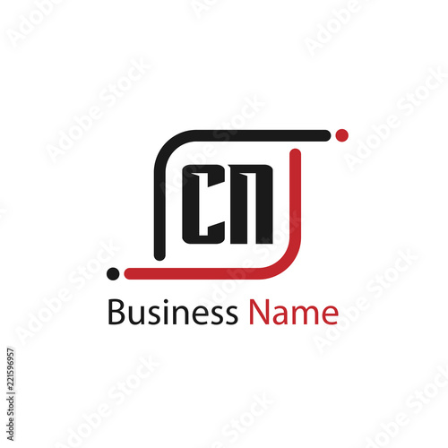 Initial Letter CN Logo Template Design