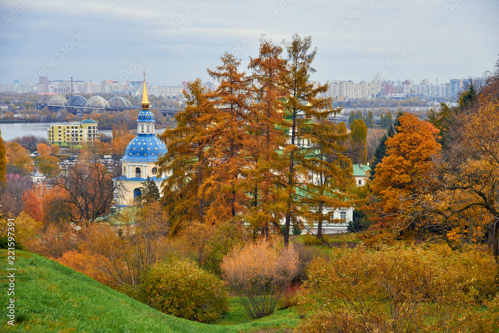 Vydubychi Monastery is an historic monastery in the Ukrainian capital Kiev.
