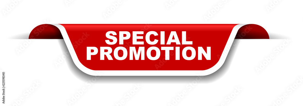 red and white banner special promotion red and white banner special promotion