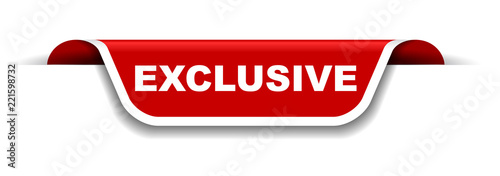 red and white banner exclusive
