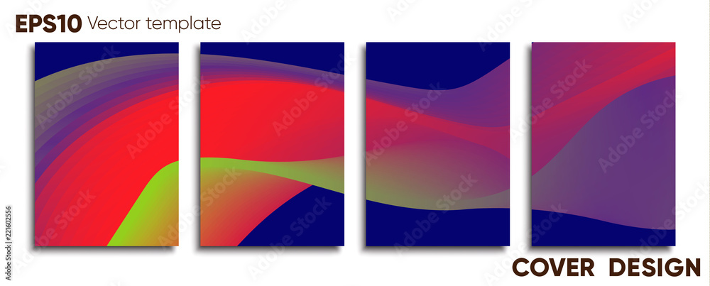 Obraz premium Creative colored cover. Cover design.