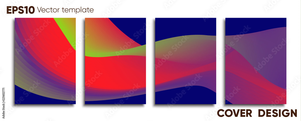 Obraz premium Creative colored cover. Cover design.