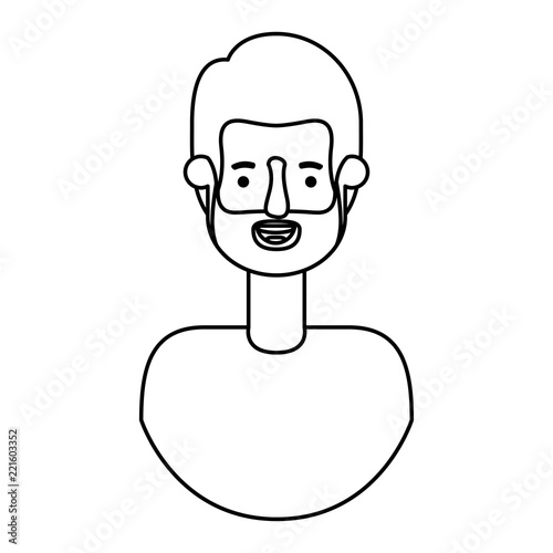 young man with beard avatar character