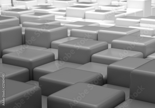 Gray Background with cubes
