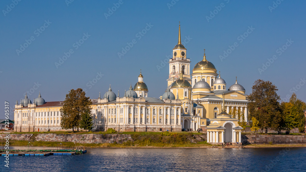 The Stolobny island is the home of Nilov Monastery (Russian Orthodox Church). Stolobny Island is located on Lake Seliger Tver region, Russia