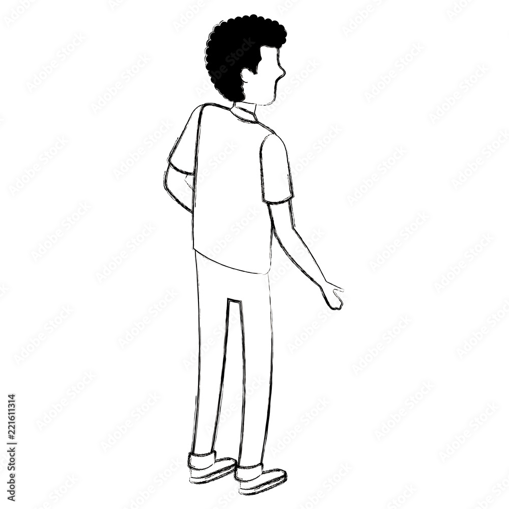 young man avatar character young man avatar character