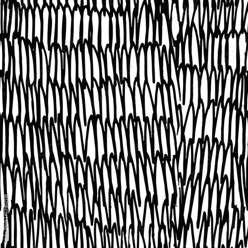 Hand drawn feather fish scale doodle scribble seamless repeat texture. Use, recolor, scale. For texturing, overlay, backgrounds, textile, paper