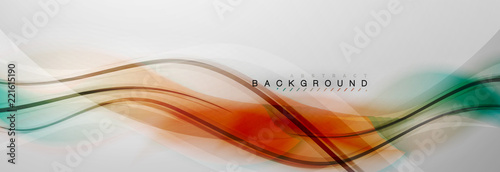 Smooth blur wave background
