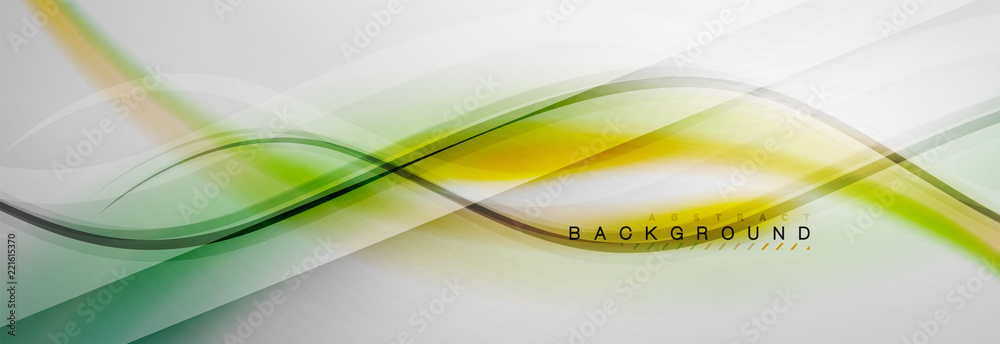 Smooth flowing wave motion concept background