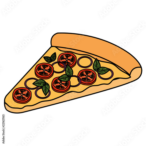 delicious italian pizza portion