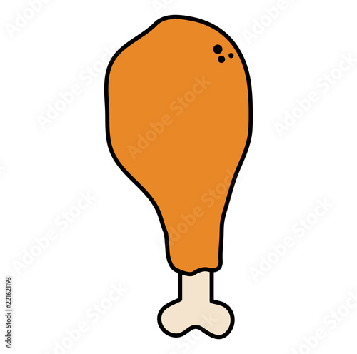 delicious chicken thigh icon