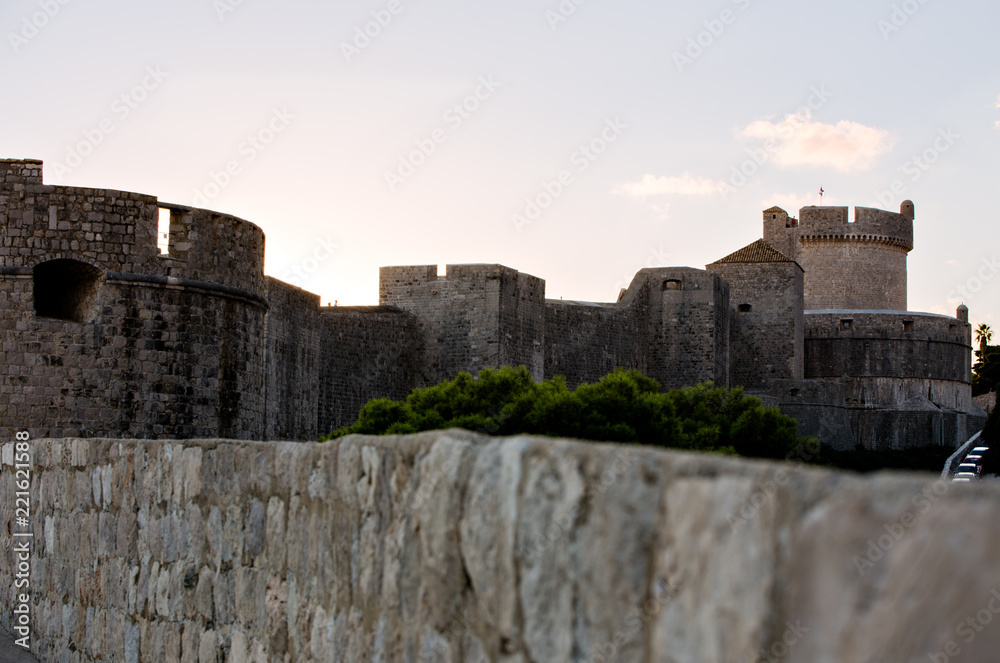 City Walls in Old Town of Dubrovnik, Croatia City Walls in Old Town of Dubrovnik, Croatia