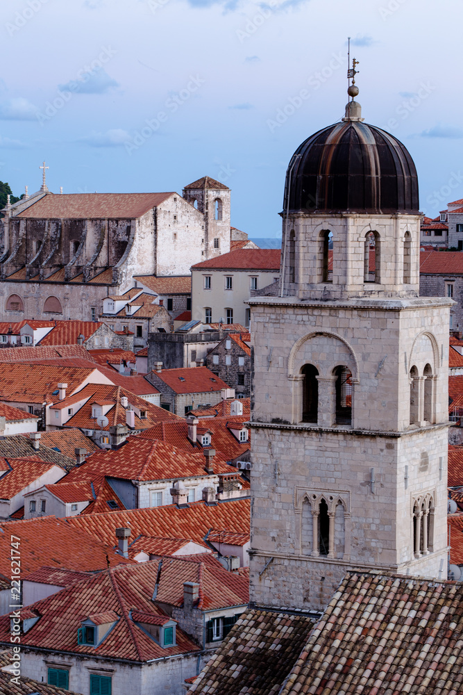Tower in Old Town of Dubrovnik, Croatia