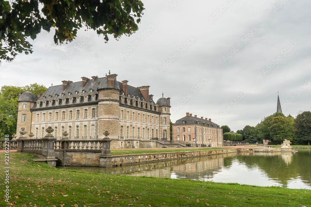 Beloeil castle and gardens, in Hainaut province, Belgium