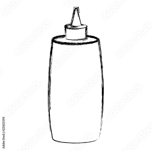 ketchup bottle isolated icon