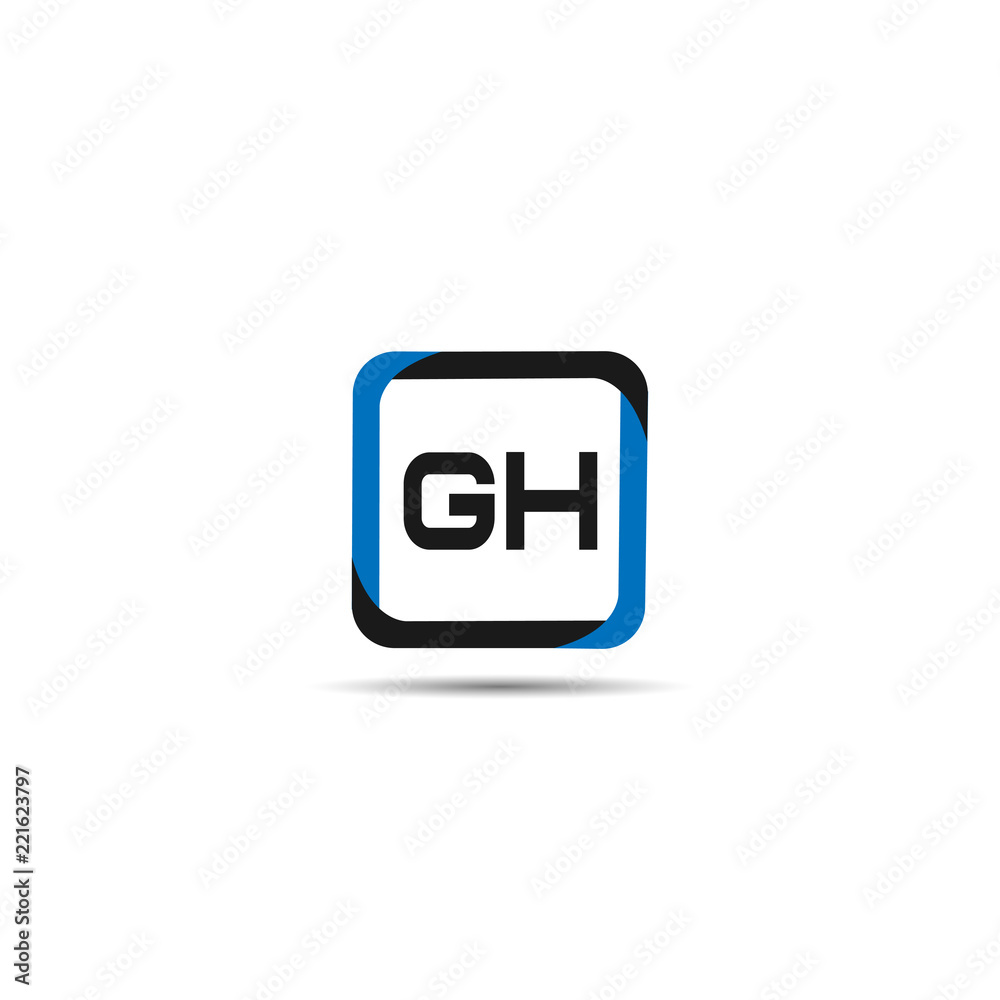 Initial Letter GH Logo Template Design Initial Letter GH Logo Template Design